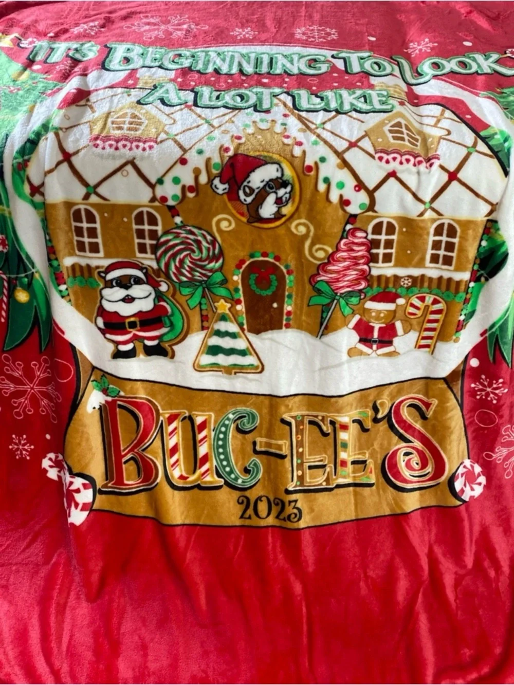 Bucees 2023 Christmas Blanket Throw 50x70 It’s Beginning To Look A Lot Like